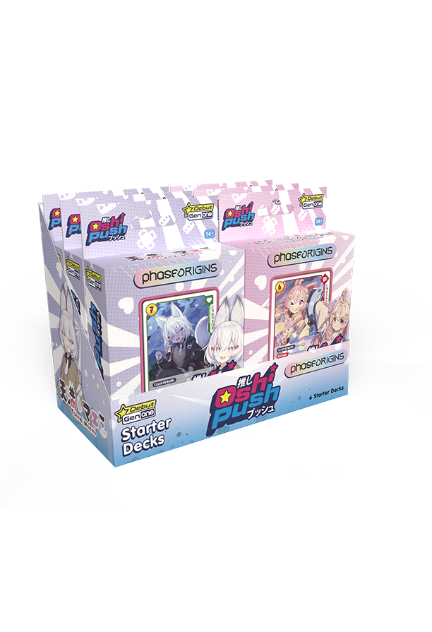 Oshi Push: Phase Origins - Starter Deck Display Oshi Push: Phase Origins - Starter Deck Display