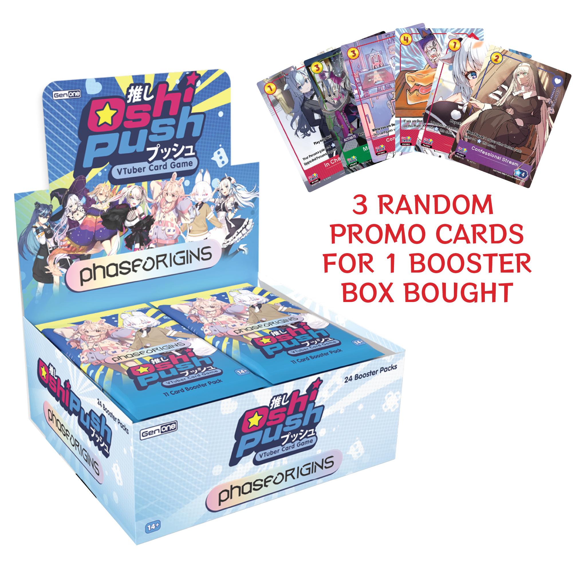 Oshi Push: Phase Origins - Booster Box Retail Edition Japanime Games Oshi Push: Phase Origins - Booster Box Retail Edition Japanime Games