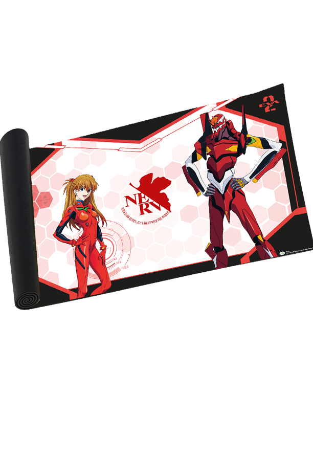 Tapis De Souris Gaming Eva 02 Evangelion – Design Officiel Neon Genesis Evangelion