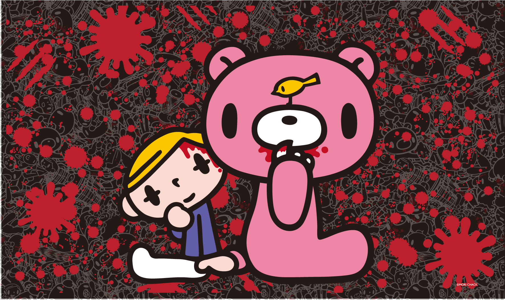 Officially Licensed Gloomy Bear Playmat - Bloody