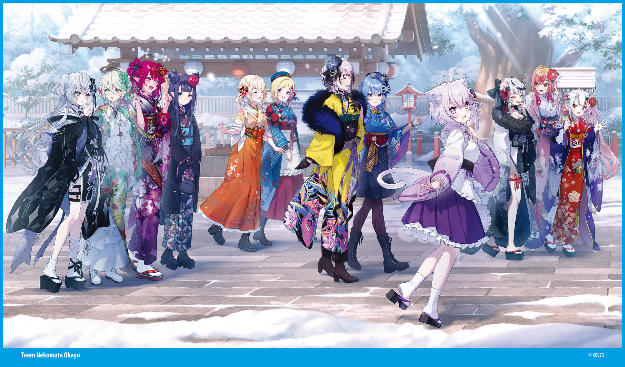 hololive Playmat - Team Nekomata Okayu