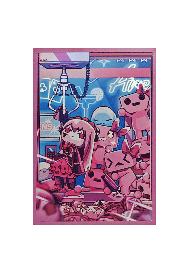 Oshi Push Hidden Links: Premium Foil Sleeves Porcelain Maid - LIMITED EDITION