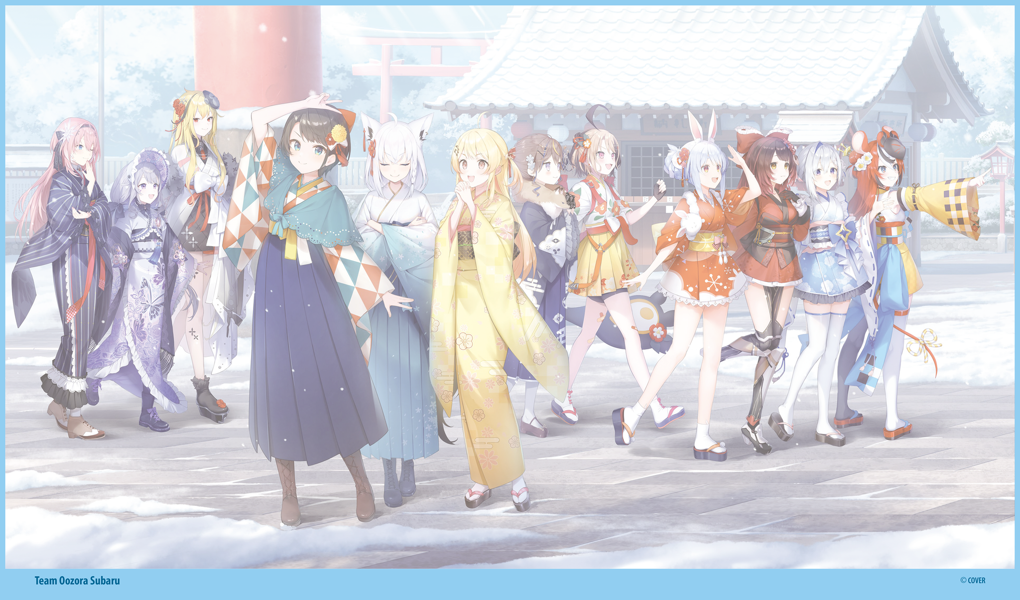 hololive Playmat - Team Oozora Subaru