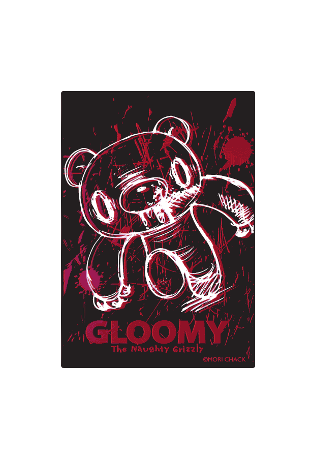 Officially licensed Gloomy Bear Foiled Standard Sleeves - Bloody