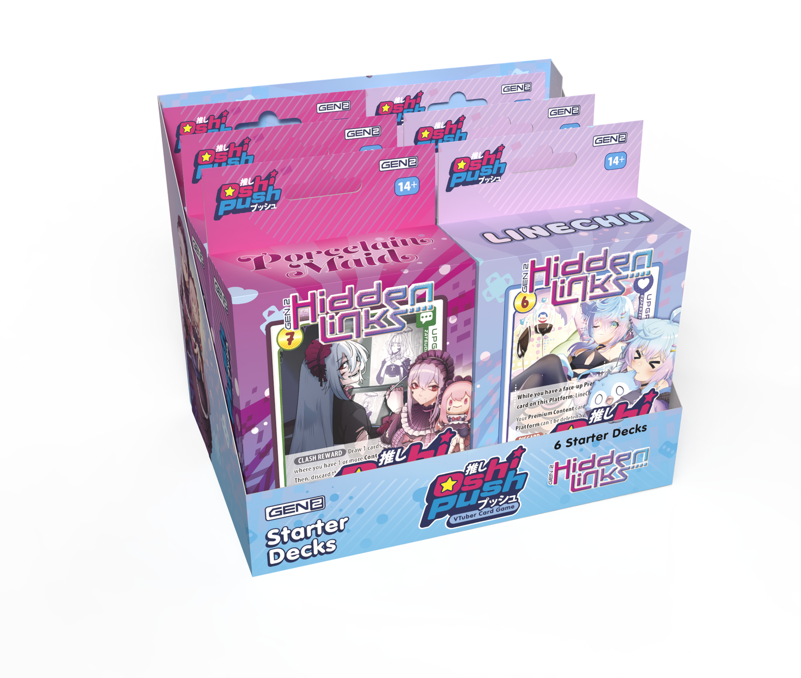 Oshi Push Hidden Links: Starter Deck Display