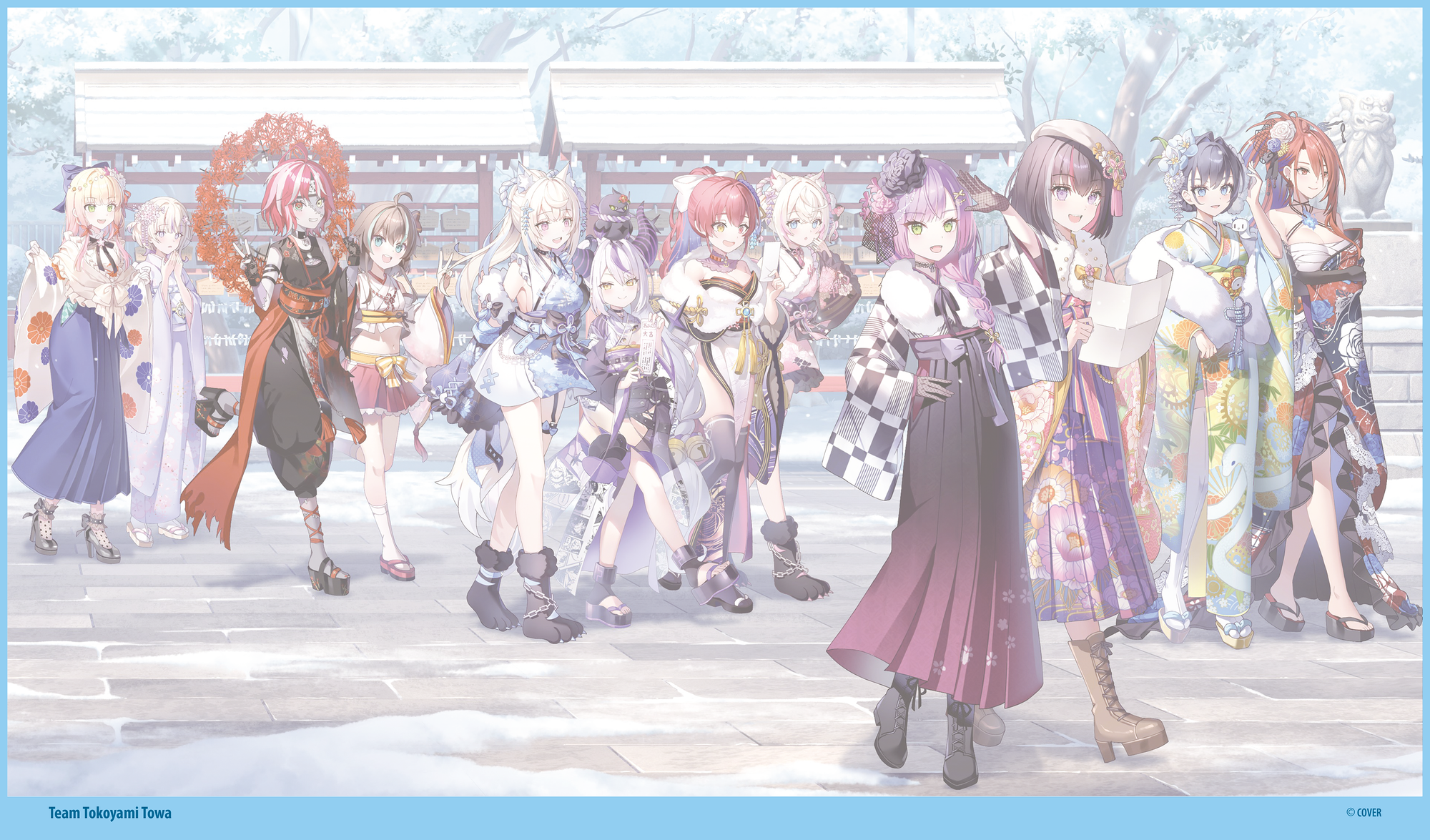 hololive Playmat - Team Tokoyami Towa