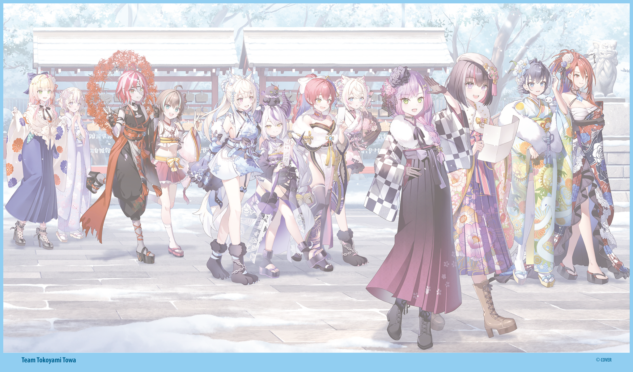 hololive Playmat - Team Tokoyami Towa