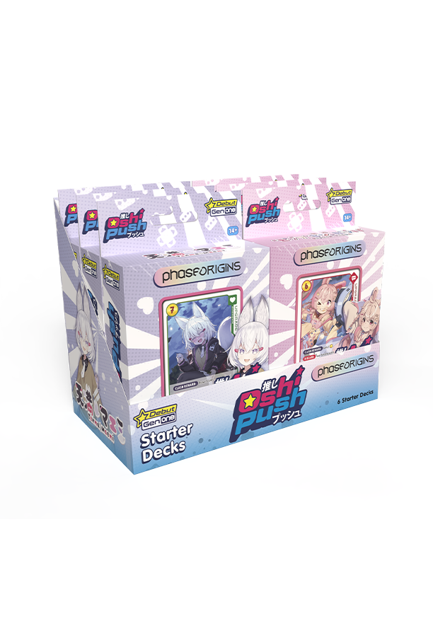 Oshi Push: Phase Origins - Starter Deck Display