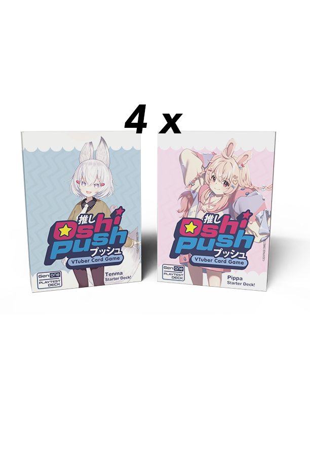 EU Friendly Shipping - Oshi Push: 4 x 2-Deck Sets: Pippa Debut Deck & Tenma Debut Deck