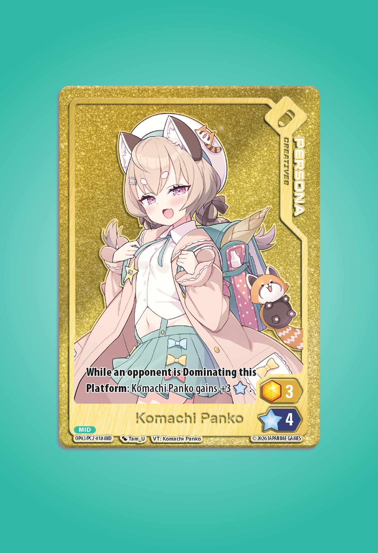 Oshi Push Phase Alias: Metal Card Komachi Panko